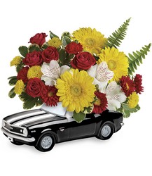 '67 Chevy Camaro Bouquet from Clifford's where roses are our specialty